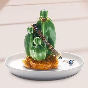 Cactus Ring Holder Jewelry Dish for Rings Earrings Bracelets Necklace Organizer